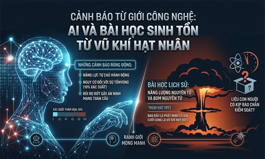 Trí tuệ nhân tạo AI và bài học vũ khí hạt nhân