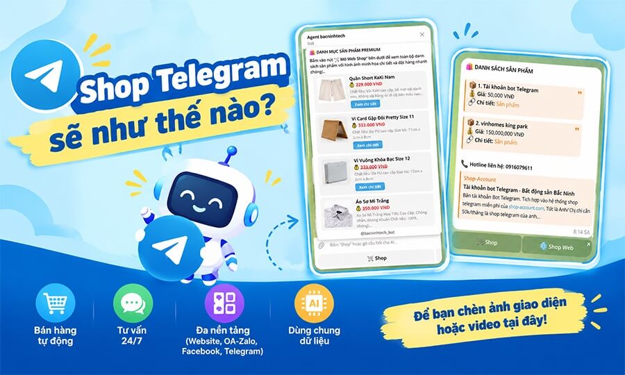 Hướng Dẫn Trải Nghiệm Shop Telegram Miễn Phí?